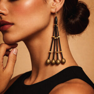 Urban Black Earrings