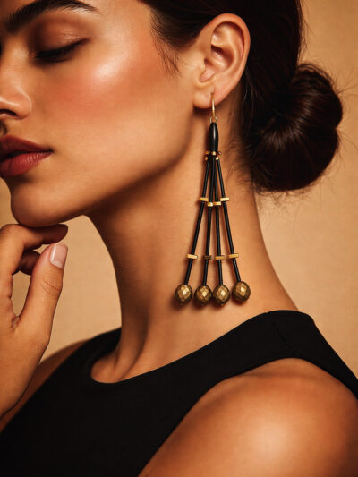 Urban Black Earrings
